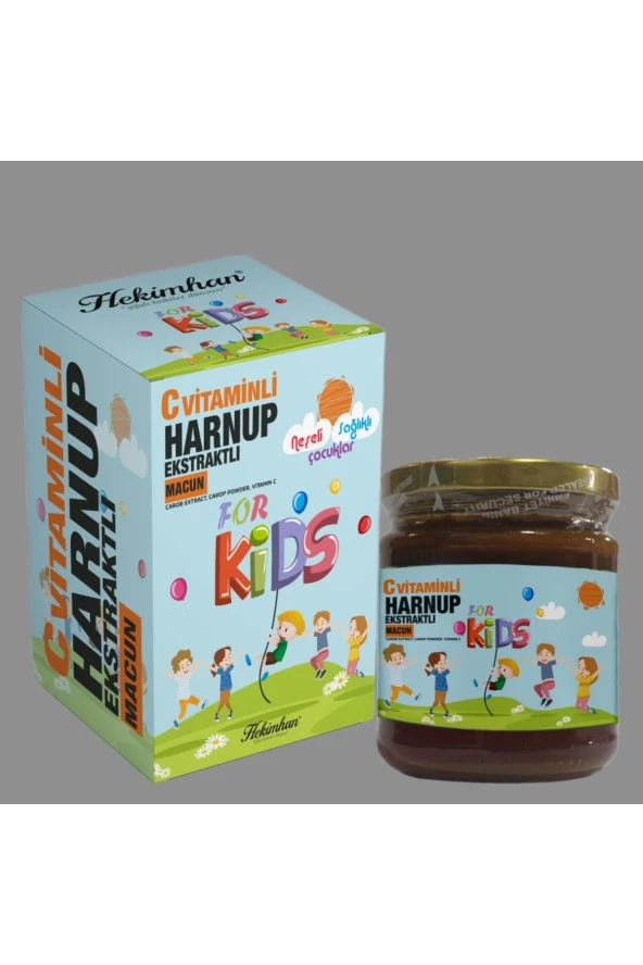 Hekimhan C VİTAMİNLİ HARNUPLU KEÇİBOYNUZU MACUNU (FOR KİDS) 240 gr
