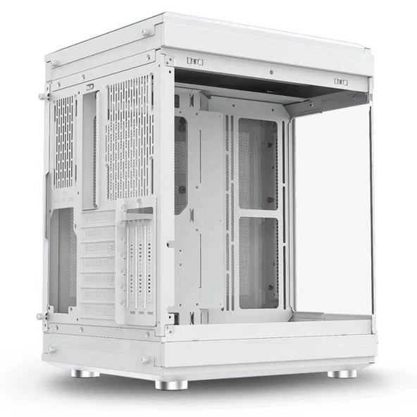 Dragos North 1x Fan USB 3.0 + Type C ATX Mid Tower  Panoramik Temperli Cam Gaming Bilgisayar Kasası Beyaz - 3