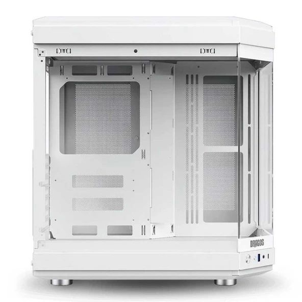 Dragos North 1x Fan USB 3.0 + Type C ATX Mid Tower  Panoramik Temperli Cam Gaming Bilgisayar Kasası Beyaz - 5