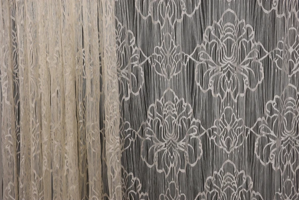 ÖRÜMCEK  MODEL KREM RENK İP PERDE HAZIR DÜĞMELERİ DİKİLMİŞ İP PERDE 300*280 cm - Resim 4