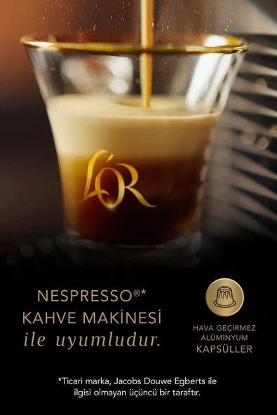 L'OR - Lungo Profondo - Intensity 8 - Nespresso Uyumlu Kapsül Kahve Fırsat Paketi 10 x 10 Paket (100 Adet) - Resim 5