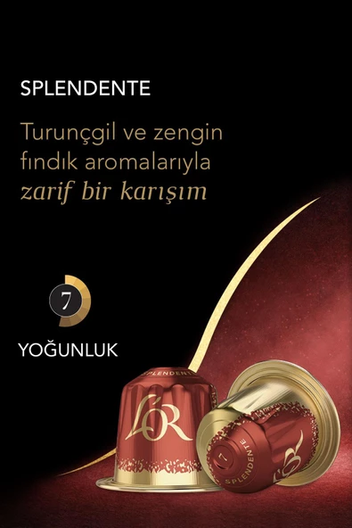 L'OR - Splendente - Intensity 7 - Nespresso Uyumlu Kapsül Kahve Fırsat Paketi 10 x 10 Paket (100 Adet) - 4