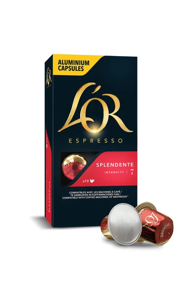 L'OR - Splendente - Intensity 7 - Nespresso Uyumlu Kapsül Kahve Fırsat Paketi 10 x 10 Paket (100 Adet) - 2