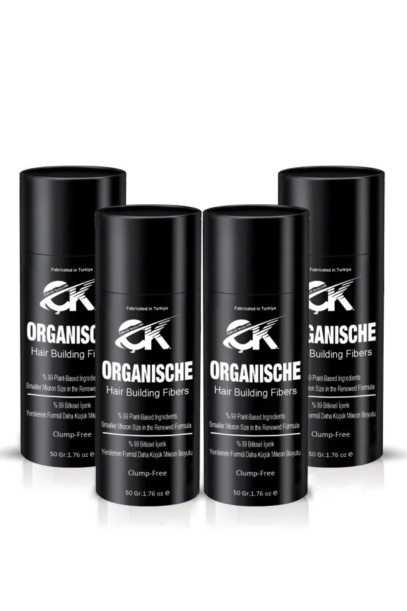 Organische Keratin Tozu 4 X 50 Gr. Yerli Üretim Sarı Topik 200 Gr Saç Tozu Yeni Formül !