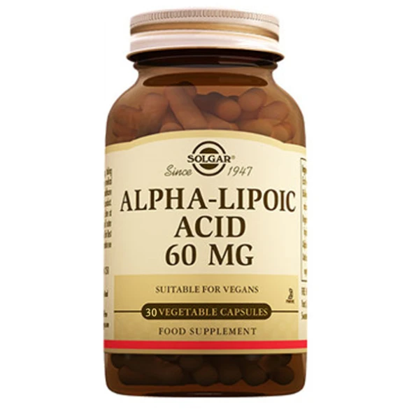 Solgar Alpha Lipoic Acid 60 mg 30 Kapsül