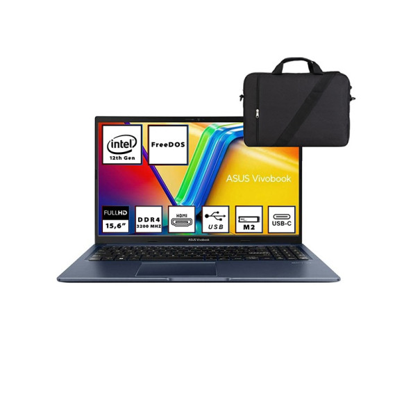 Asus Vivobook F1502ZA-EJ1527 i5 1235U 16GB 1TB SSD 15.6'' FHD Freedos Bilgisayar + Çanta Wz03