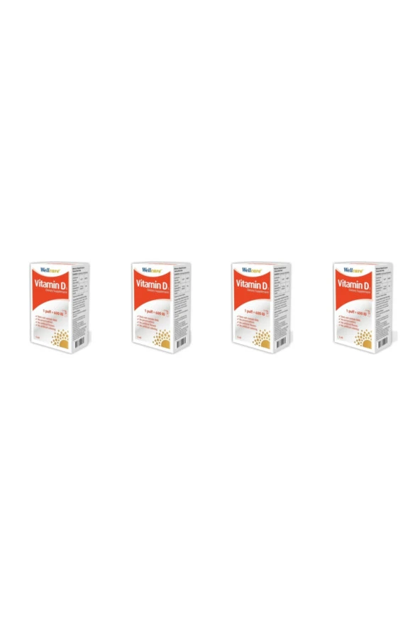 Wellcare Vitamin D3 600 IU 5 ml 4 Kutu