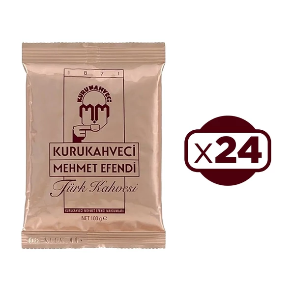 Kurukahveci Mehmet Efendi Türk Kahvesi 100 Gr x 24