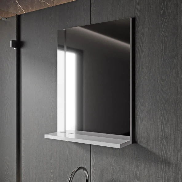 KAREN BANYO Milano 50 Cm Lavabolu Banyo Dolabı,lavabo Dahil, Ayna Dahil,sonomo Meşe - 3