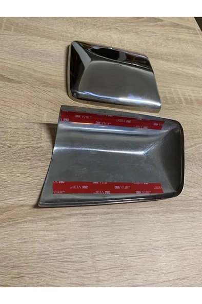 Mercedes Benz E Klasse W124 Krom Ayna Kapağı 2 Parça 1984 - 1995 Paslanmaz Çelik - Resim 3