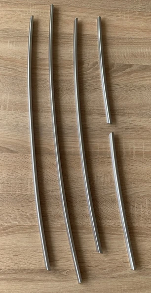 Custom Krom Ön Tampon Çıtası 5 Parça 2012 - 2017 Paslanmaz Çelik - Resim 7