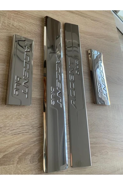 Hyundaı Blue Krom Kapı Eşiği 2011Ve Sonrası Blue Yazılı  Paslanmaz Çelik Sac ürün görseli