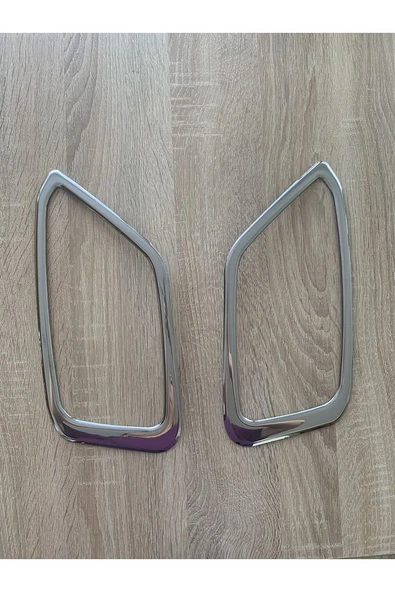 Egea Cross Sis Far Çerçevesi Krom 2 Parça Paslanmaz Çelik - Resim 4