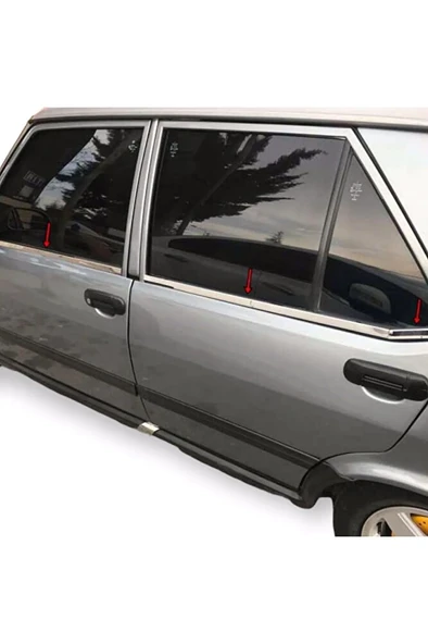 Tofaş Doğan Şahin Krom Cam Çıtası 6 Parça Paslanmaz Krom Çelik Sac ürün görseli