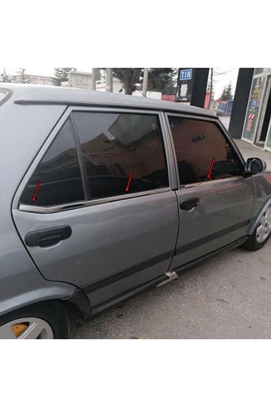 Tofaş Doğan Şahin Krom Cam Çıtası 6 Parça Paslanmaz Krom Çelik Sac - Resim 2