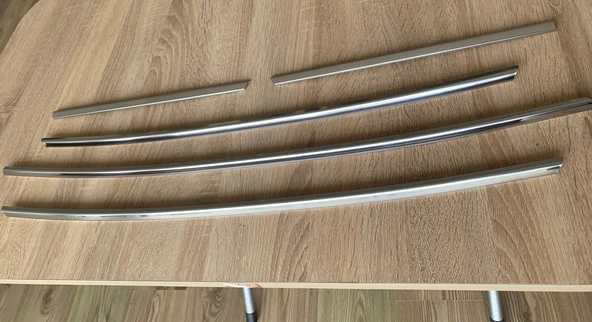 Custom Krom Ön Tampon Çıtası 5 Parça 2012 - 2017 Paslanmaz Çelik - Resim 3