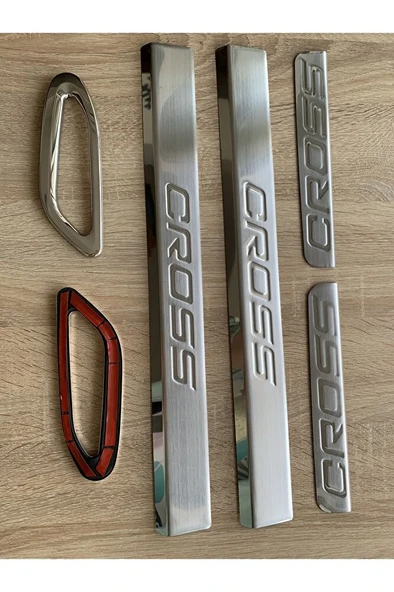 Egea Cross Uyumlu Sinyal Çerçevesi Geniş Parlak Yüzey Ve Kapı Eşiği Mat Yüzey Set Paslanmaz Çelik - Resim 3