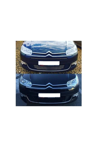 Citroen C5 Krom Ön Tampon Çıtası 5 Parça 2010 Ve Sonrası Paslanmaz Çelik ürün görseli