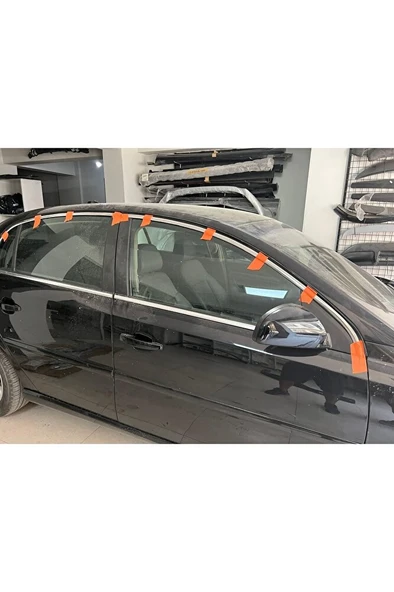 Opel Vectra C Krom Cam Üst Çıtası 4 Parça Paslanmaz Çelik 2002 - 2008 Üst Cam Kromu - Resim 3