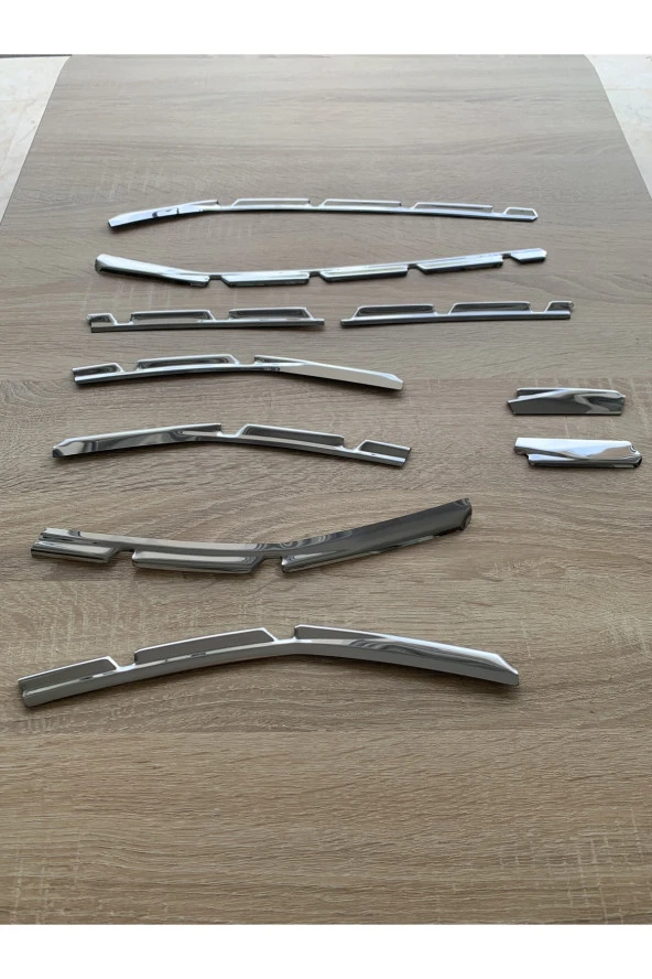 Clio 5 Ön Tampon Çıtası Krom 10 Parça 2019 ve Sonrası Paslanmaz Çelik ürün görseli