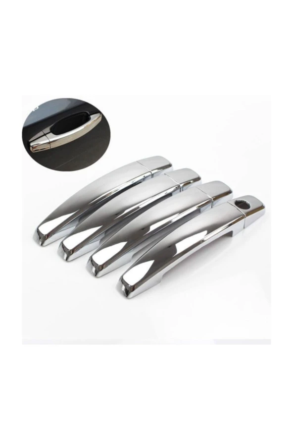 Opel Vectra C Krom Kapı Kolu 4 Kapı 8 Parça - Resim 4