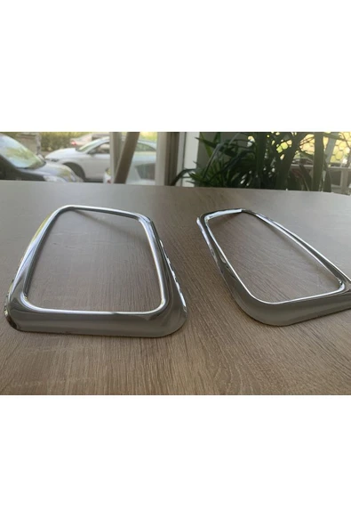 Egea Cross Sis Far Çerçevesi Krom 2 Parça Paslanmaz Çelik - Resim 3