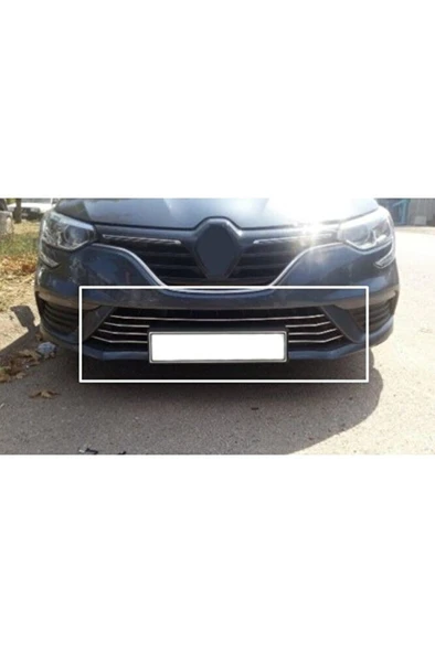 Megane 4 Krom Ön Tampon Çıtası 7 Parça 2016 - 2020 - Resim 4