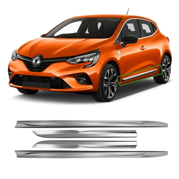 Sedadizaynotoltd.Şti Renault Clio 5 Krom Yan Kapı Çıtası 2019 Sonrası - Resim 7