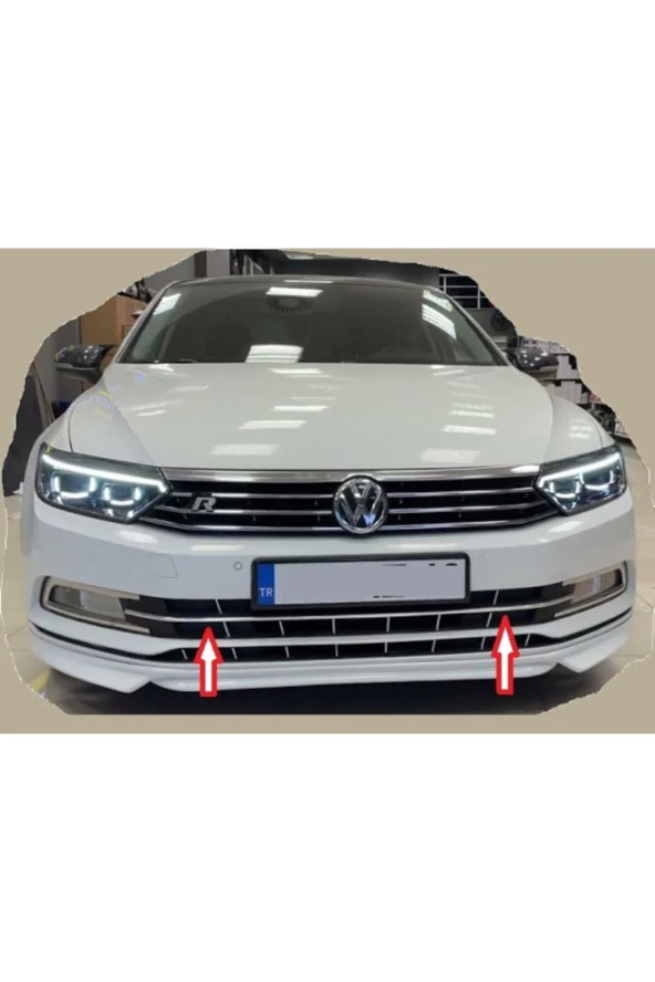 Passat B8 Ön Tampon Alt Çıtası 1 Parça 2015- 2019 Paslanmaz Çelik - Resim 2