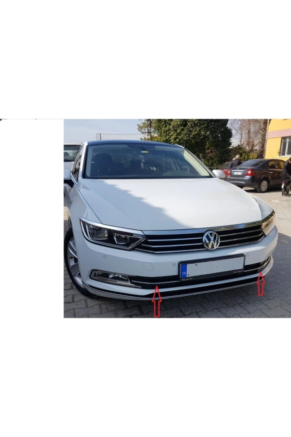 Passat B8 Ön Tampon Alt Çıtası 1 Parça 2015- 2019 Paslanmaz Çelik - Resim 4