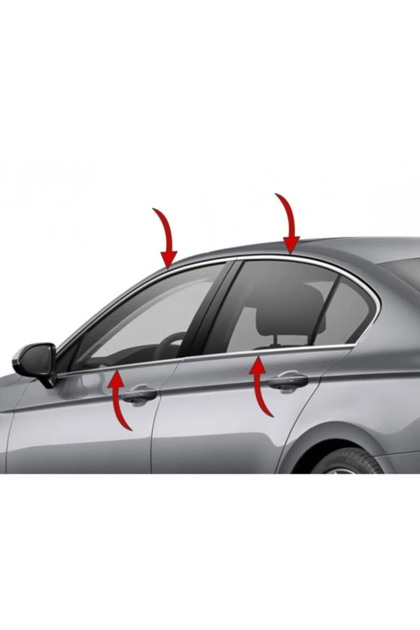 Passat B8,5 Cam Çevre 2019 Sd 8 Parça  Paslanmaz Çelik - Resim 3