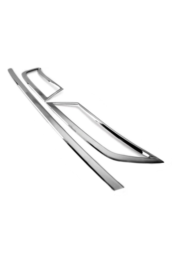 Skoda Octavıa A7 Difüzör Egzos Ara Çıta Set 3 Parça 2013 - 2017 Krom Paslanmaz Çelik ürün görseli