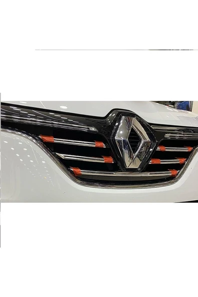 Megane 4 Krom Ön Panjur  2016 - 2019  Paslanmaz Çelik 5 Parça ürün görseli