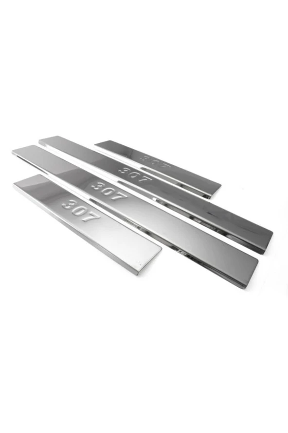 Peugeot 307 Kapı Eşiği 2001 - 2008 Krom 4 Parça Paslanmaz Çelik ürün görseli
