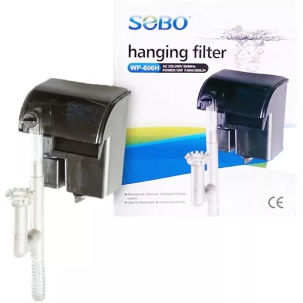 Sobo Şelale Askı Filtre WP-606H 10W. 500 Lt/Saat - 2