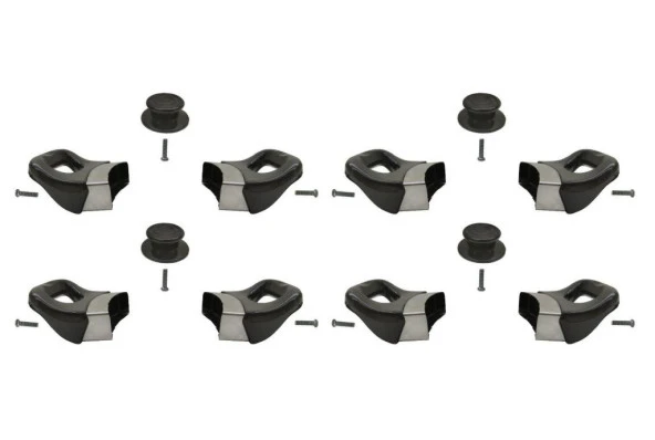 Nalburkent Tencere Tava Sahan Cam Kapak Kulpu Yasemin Lüks Tepeli Siyah 4 Set