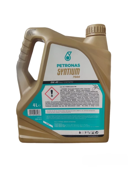 PETRONAS SYNTİUM 7000 0W-40 4LT 2019 - 2