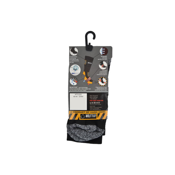 Wolftrap Tactical Coolmax Kumaş 4 Mevsim Çorap Siyah - 6
