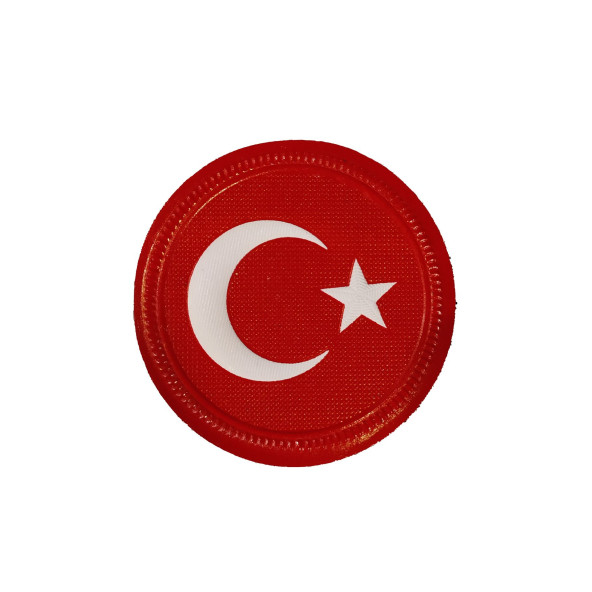 Türk Bayrağı Peç, Kırmızı Bayrak Patch, Cırtlı Peç