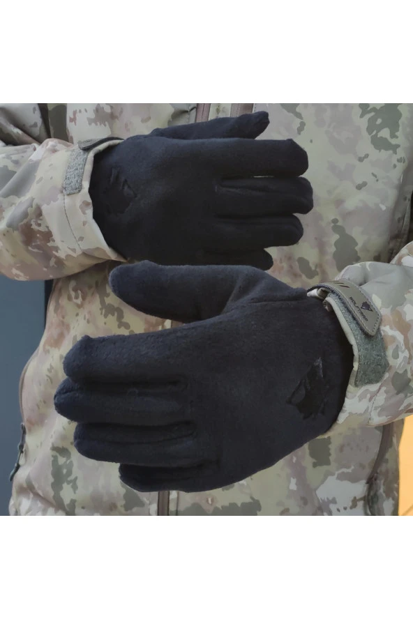 Wolftrap Tactical Siyah Polar Eldiven - Soğuk Havalarda Ellerinizi Sıcak Tutun - 2
