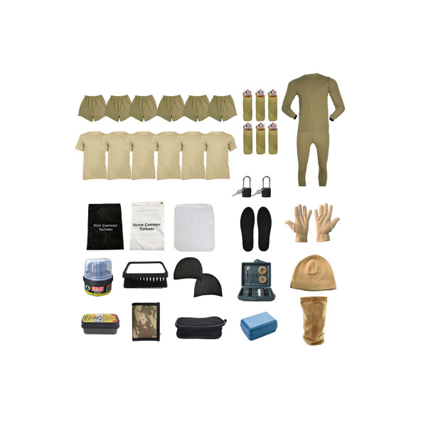 Şimşekoğlu Askeri Malzeme 6'lı Temel Asker Seti, Acemi / Bedelli Kışlık Askeri Malzeme Paketi