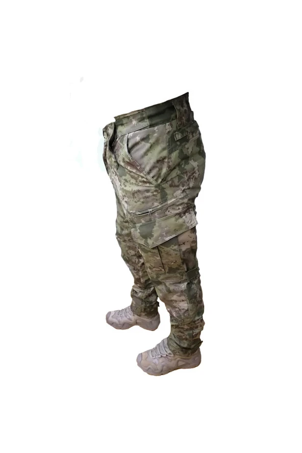 Renkli 6 Cepli Askeri Kamuflaj Pantolon