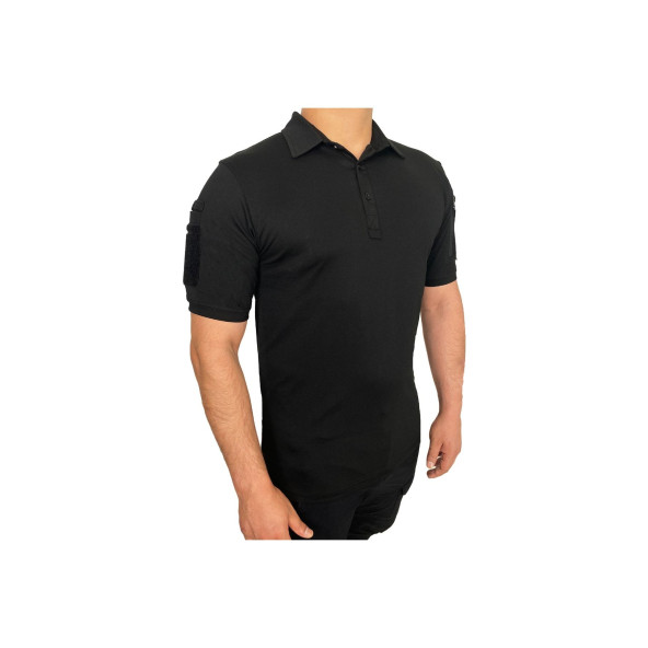 Wolftrap Tactical 2 Cepli Polo Yaka Kısa Kollu Taktik Tshirt Siyah - 2
