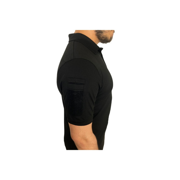 Wolftrap Tactical 2 Cepli Polo Yaka Kısa Kollu Taktik Tshirt Siyah - 5