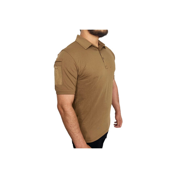 Wolftrap Tactical Polo Yaka 2 Cepli Kısa Kollu Taktik T-shirt Koyu Bej - 4