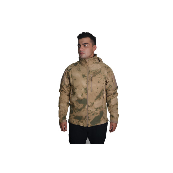 Wolftrap Tactical Erkek Jandarma Kamuflaj Desenli 5 Cepli Softshell Mont