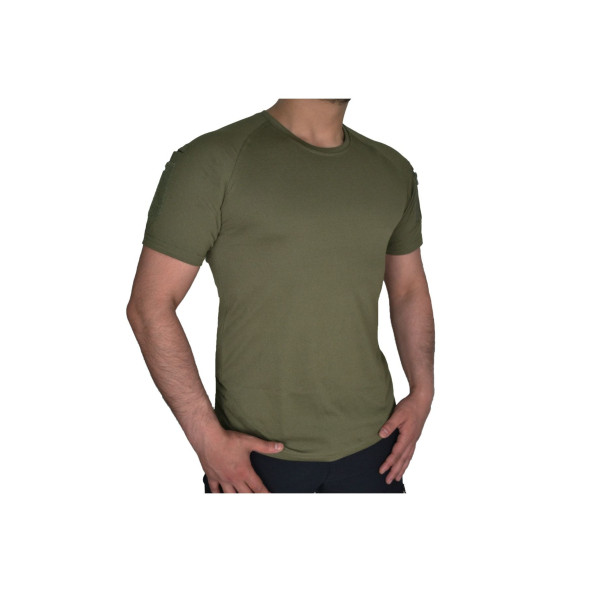 Wolftrap Tactical Haki Renkli Taktik Kısa Kollu Tişört, 2 Cepli Taktik T-shirt - 3