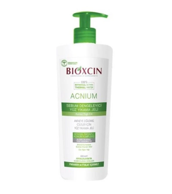 Bioxcin Acnium Sebum Dengeleyici Yüz Yıkama Jeli 500 Ml 8680512630012