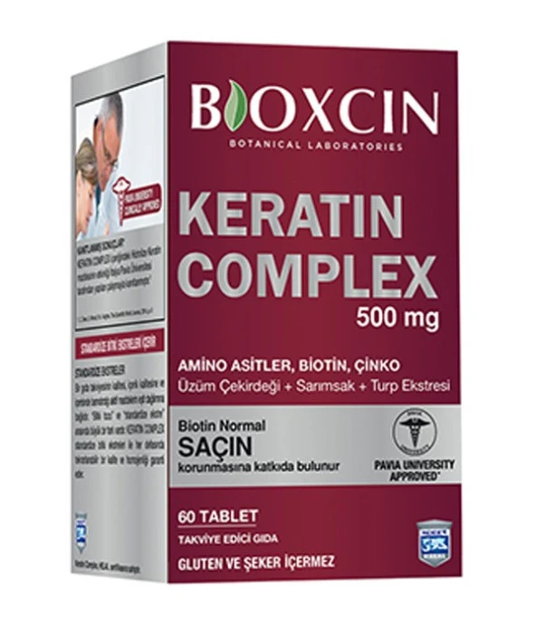 Bioxcin Keratin Complex 500 Mg 60 Tablet 8680512627654