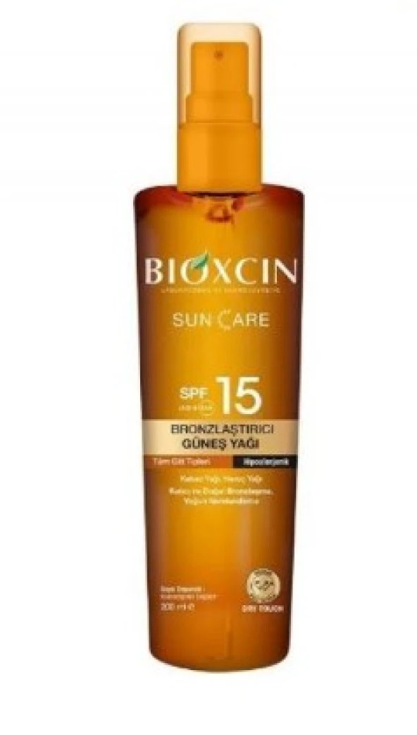 Bioxcin Sun Care Spf 15 Bronzlaştırıcı Güneş Yağı 200 Ml 8680512631187